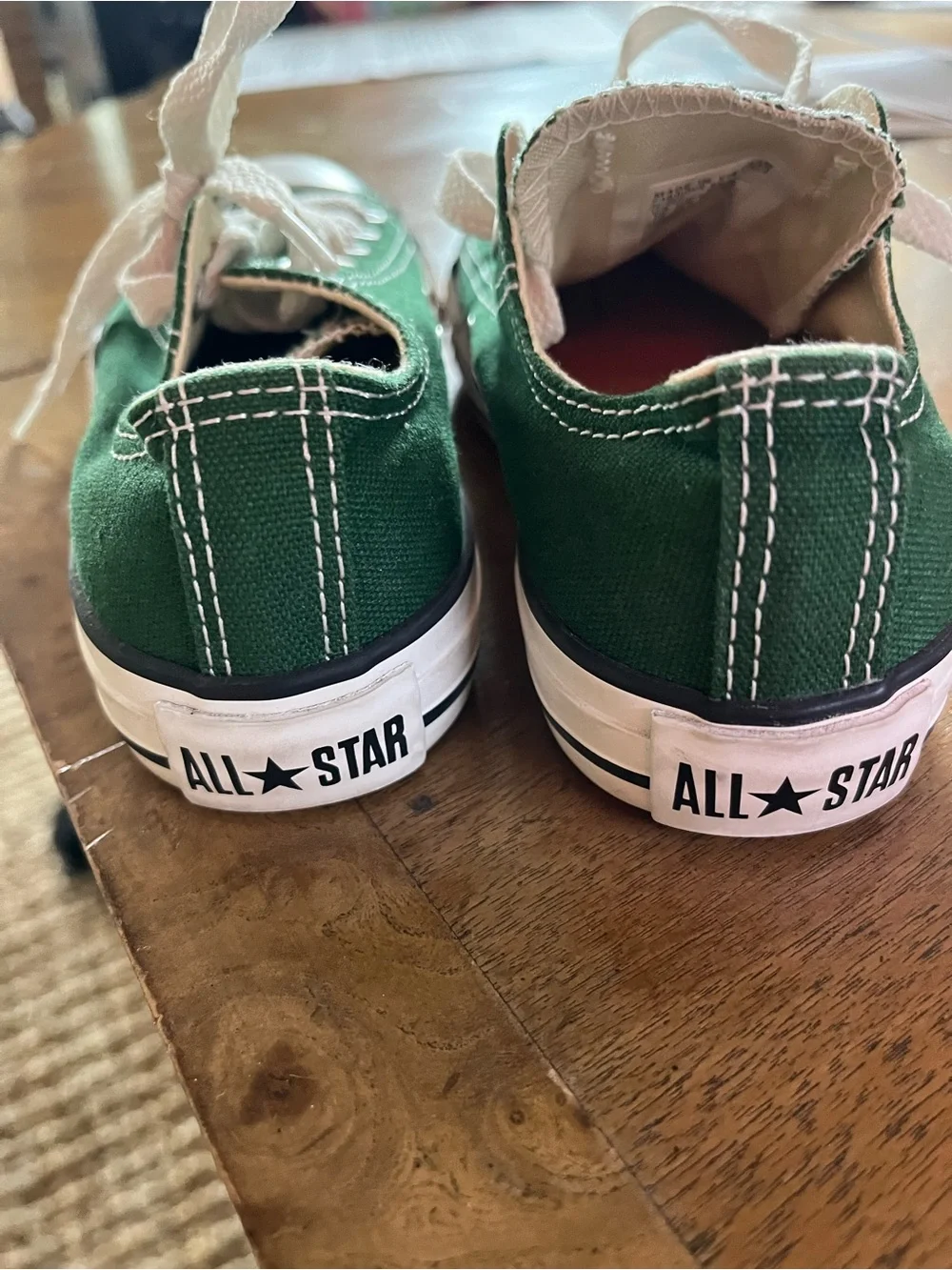 Converse Kids Low-Top Sneakers in Green with White Accents